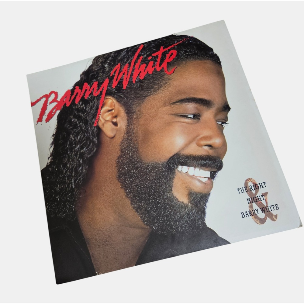 Barry White‎ The Right Night & Barry White 1987 Promo Flat Poster 12x12 A&M